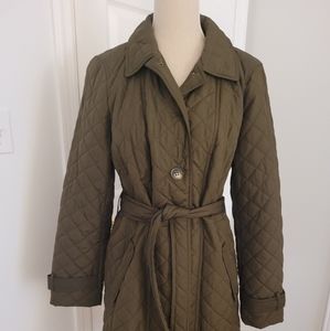 Talbots quilted Coat size Large